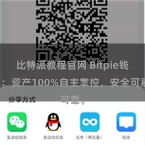 比特派教程官网 Bitpie钱包：资产100%自主掌控，安全可靠。