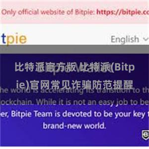 比特派官方版 比特派(Bitpie)官网常见诈骗防范提醒